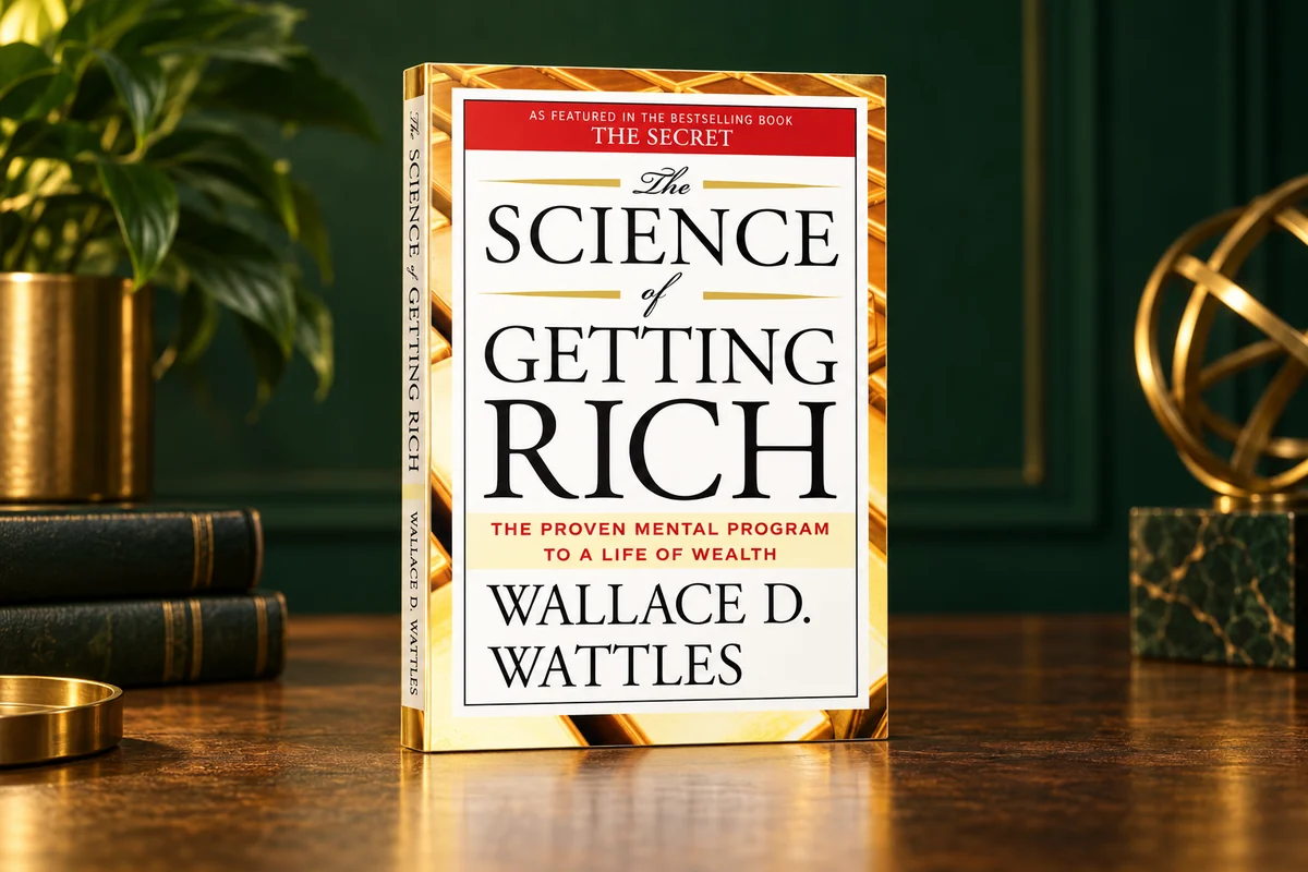 Illustrative The Science of Getting Rich book mockup